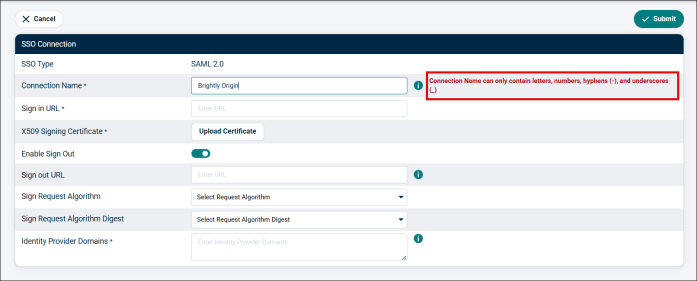 SSO-Connection-name